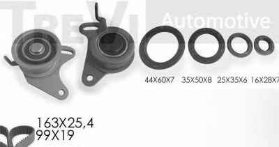 TREVI AUTOMOTIVE kd1191s -  Комплект ремня ГРМ